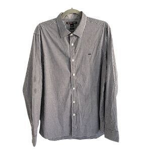 Michael Kors Black & White Classic Fit Shirt Sz Large